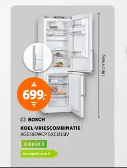Expert Bosch KGE36EWCP EXCLUSIV Wit aanbieding