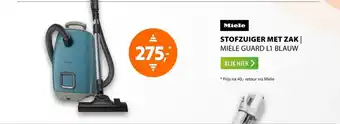 Expert Miele Guard L1 Blauw aanbieding