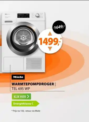 Expert Miele TEL 695 WP aanbieding