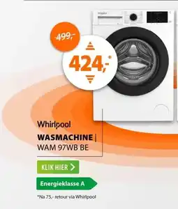 Expert Whirlpool WAM 97WB BE Wit aanbieding