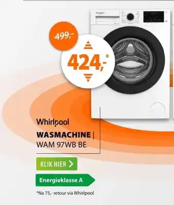Expert Whirlpool WAM 97WB BE Wit aanbieding
