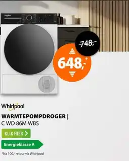 Expert Whirlpool C WD 86M WBS BE Wit aanbieding