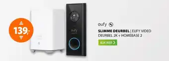 Expert Eufy Video Doorbell 2K + HomeBase 2 Zwart aanbieding