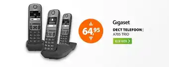 Expert Gigaset A705 Trio Zwart aanbieding