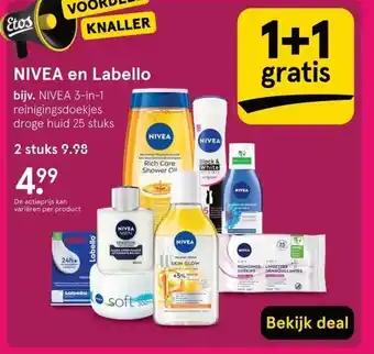 Etos NIVEA en Labello aanbieding