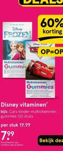 Etos Disney vitaminen aanbieding
