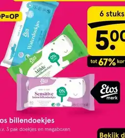 Etos Etos billendoekjes aanbieding