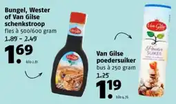 Poiesz Bungel, Wester of Van Gilse schenkstroop aanbieding