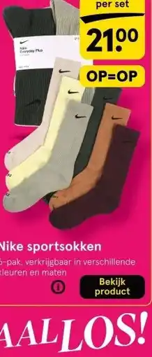 Etos Nike sportsokken aanbieding
