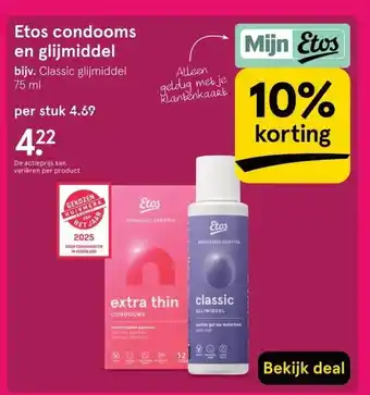 Etos Etos condooms en glijmiddel aanbieding
