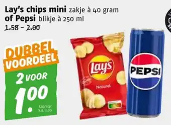 Poiesz Lay's chips mini aanbieding