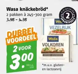 Poiesz Wasa knäckebröd* aanbieding