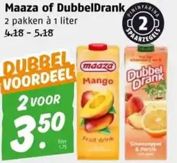 Poiesz Maaza of DubbelDrank aanbieding