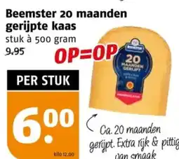 Poiesz Beemster 20 maanden gerijpte kaas aanbieding