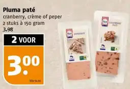 Poiesz Pluma paté cranberry, crème of peper aanbieding