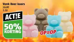 Poiesz Vonk Beer kaars aanbieding