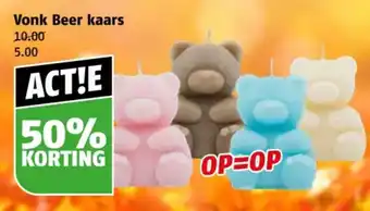 Poiesz Vonk Beer kaars aanbieding