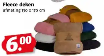 Poiesz Fleece deken aanbieding