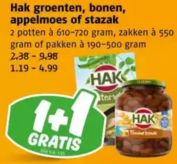 Poiesz Hak groenten, bonen, appelmoes of stazak aanbieding