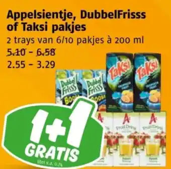 Poiesz Appelsientje, DubbelFrisss of Taksi pakjes aanbieding
