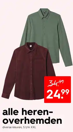 HEMA alle heren- overhemden aanbieding