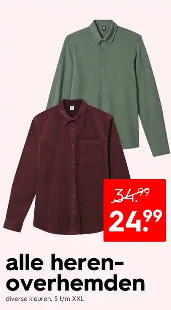 HEMA alle heren- overhemden aanbieding