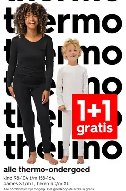 HEMA Alle thermo-ondergoed aanbieding