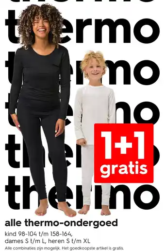 HEMA Alle thermo-ondergoed aanbieding