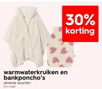 HEMA Warmwaterkruiken en bankponcho's aanbieding