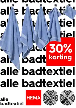 HEMA Alle badtextiel aanbieding