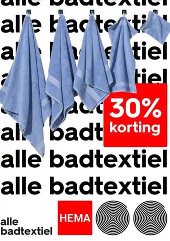 HEMA Alle badtextiel aanbieding