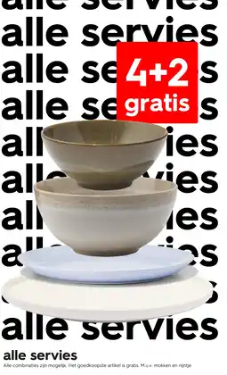 HEMA Alle servies aanbieding