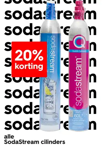 HEMA Alle SodaStream cilinders aanbieding