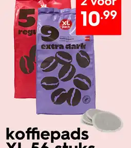 HEMA Koffiepads XL 56 stuks aanbieding