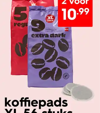 HEMA Koffiepads XL 56 stuks aanbieding