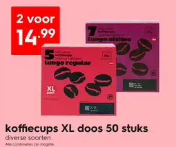 HEMA Koffiecups xl doos 50 stuks aanbieding