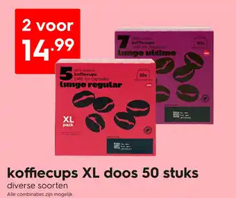 HEMA Koffiecups xl doos 50 stuks aanbieding