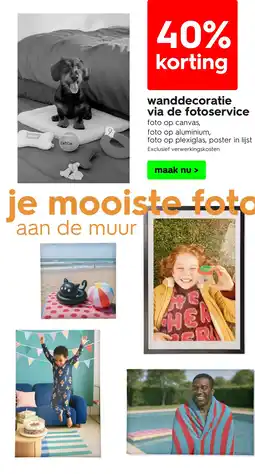 HEMA Wanddecoratie via de fotoservice aanbieding