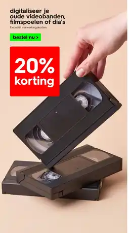 HEMA digitaliseer je oude videobanden, filmspoelen of dia's aanbieding