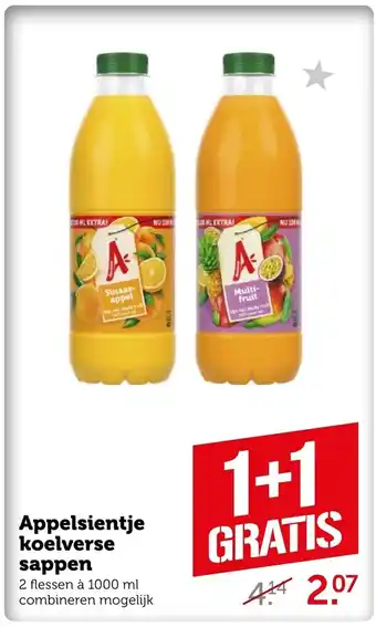 Coop Appelsientje koelverse sappen 1000ml aanbieding