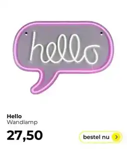 Lampidee Hello aanbieding