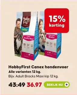 Boerenbond HobbyFirst Canex hondenvoer aanbieding