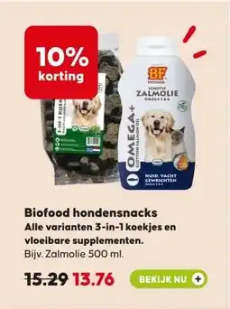 Boerenbond Biofood hondensnacks aanbieding