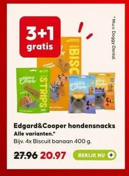 Boerenbond Edgard&Cooper hondensnacks aanbieding
