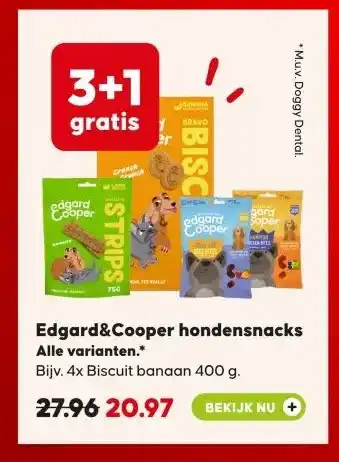 Boerenbond Edgard&Cooper hondensnacks aanbieding