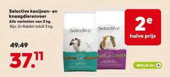 Boerenbond Selective konijnen en knaagdierenvoer aanbieding