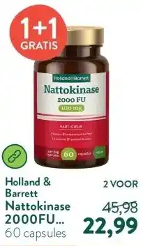 Holland & Barrett Nattokinase 2000FU 100mg aanbieding