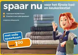 Trekpleister fijnste bad- en keukentextiel aanbieding