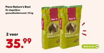 Boerenbond Best Pavo Nature's Best De dagelijkse gezondheidsmuesli aanbieding