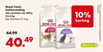 Boerenbond Royal Canin kattenvoeding aanbieding